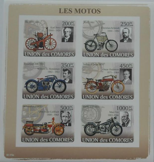 MOTORCYCLES #2 16 diff. sheets & sets MNH composition #Y64