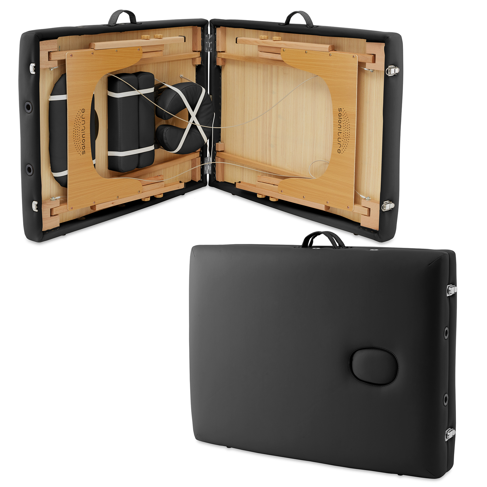 Professional Memory Foam Massage Table - Portable with Carrying Case