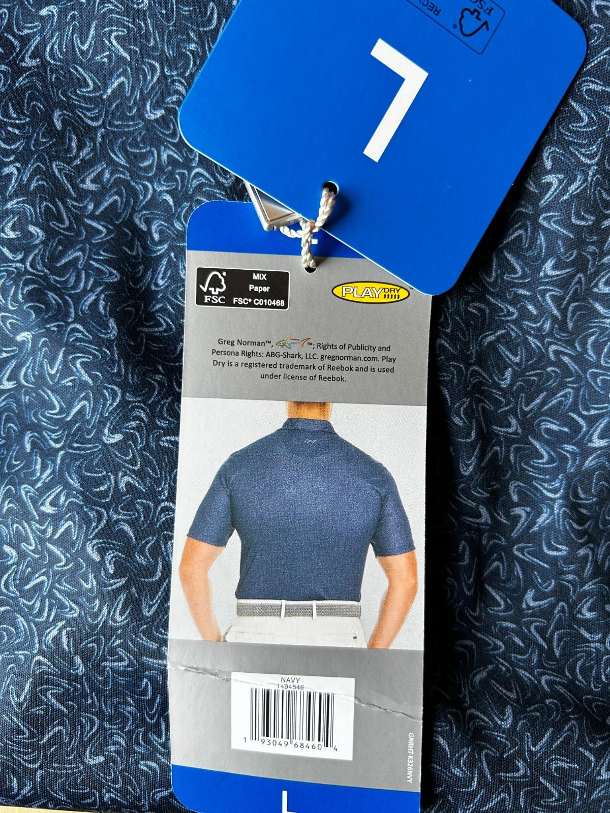 Greg Norman ML75 Men's Short Sleeve Polo Shirt Navy Size L