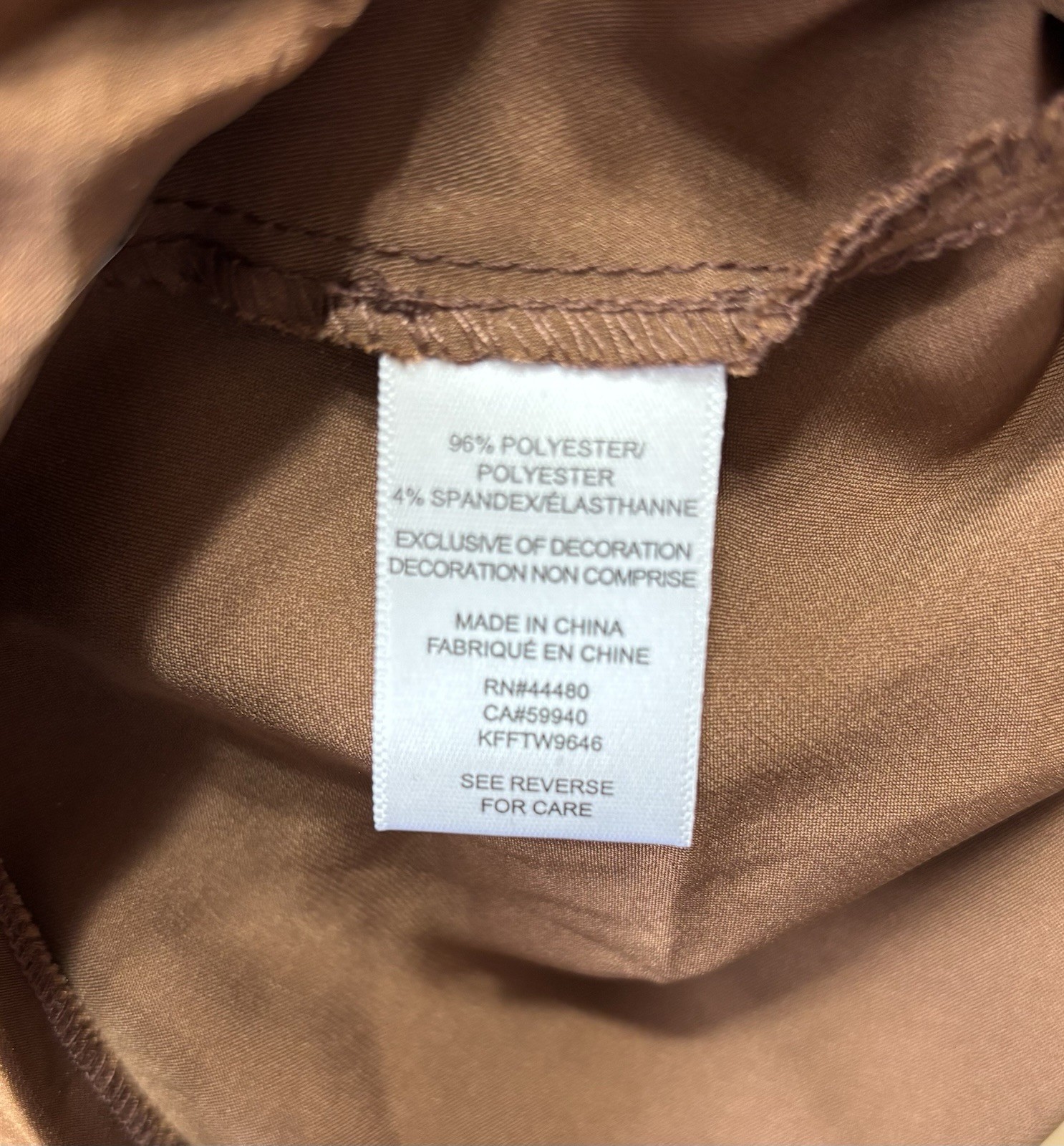 NEW Women's Love, Fire Size Small Half Slip Brown w/Lace Edging 35" Maxi Length