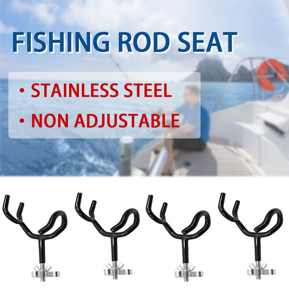4 PCS Newly Sure Grip Steel 20 Degree Angle Rod Holder Fishing Boat Rod Pod