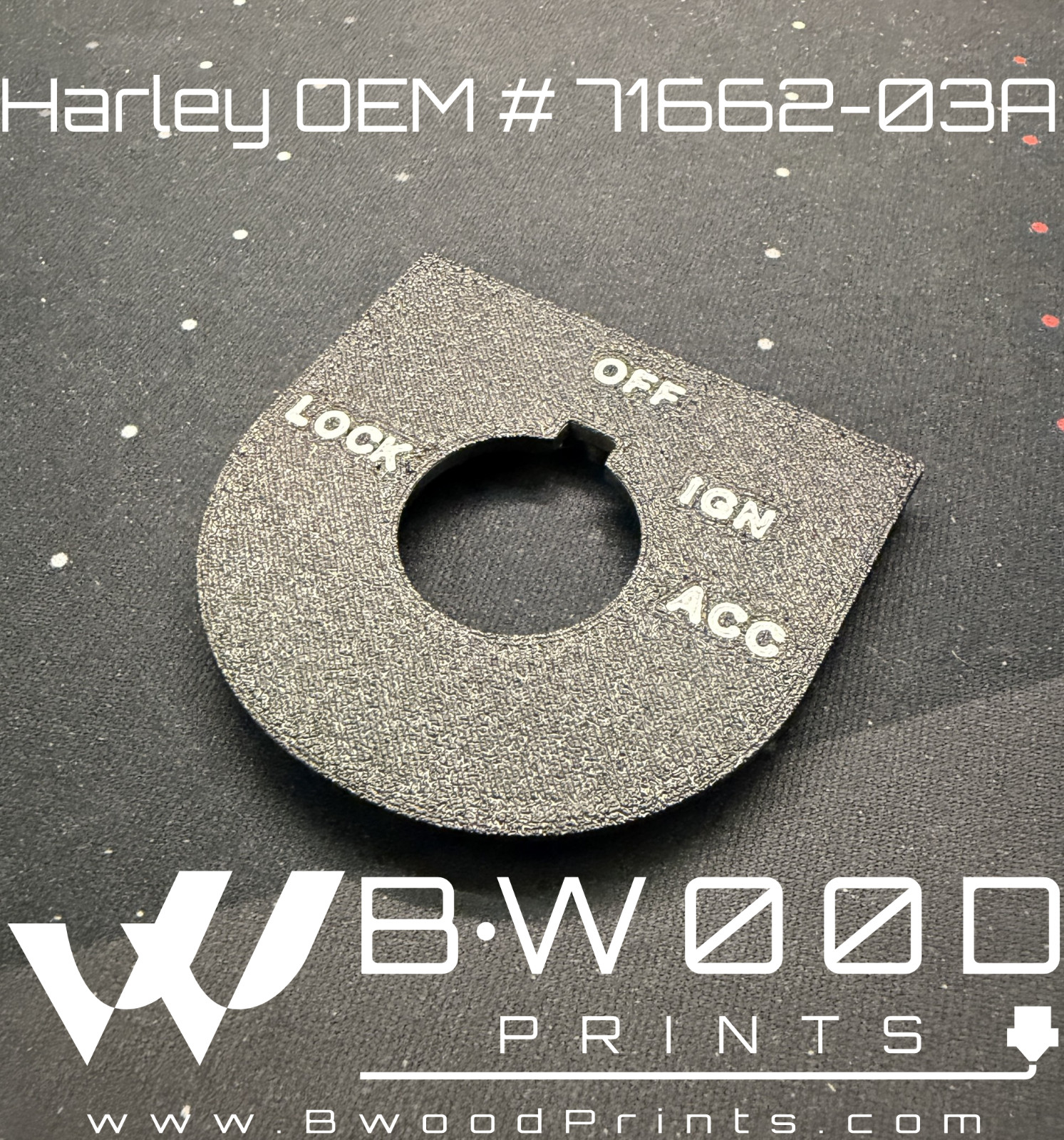 Harley Replacement Ignition Switch Plate -OEM # 71436-98 & 71662-03A