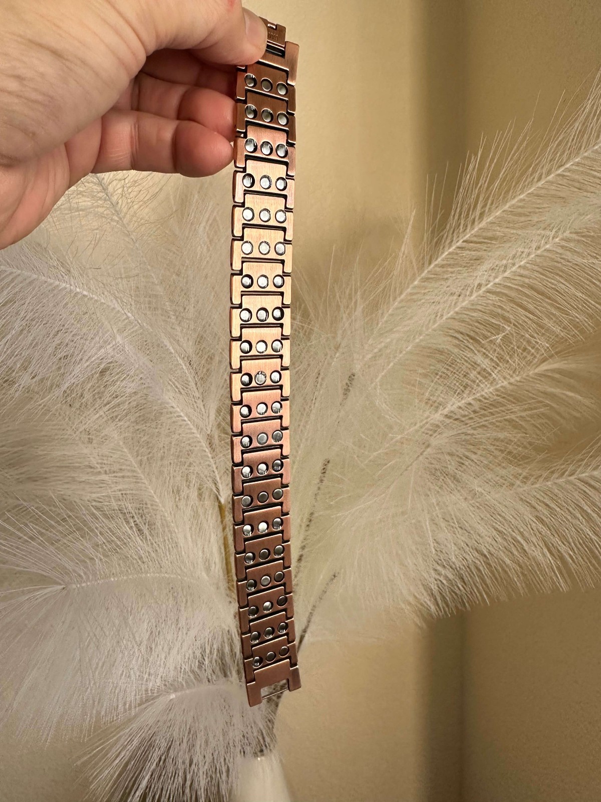 Everest of Pure Copper Magnetic Bracelet Men Arthritis Pain Balance Energy Joy X