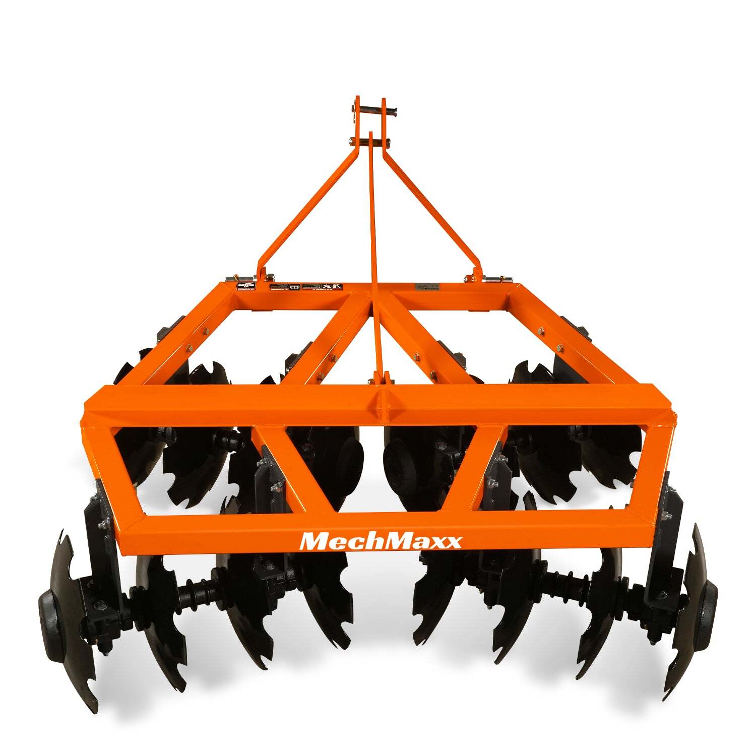 MechMaxx 3 Point Hitch 60" Notched Disc Harrow Plow Tractor Attachments, DH60