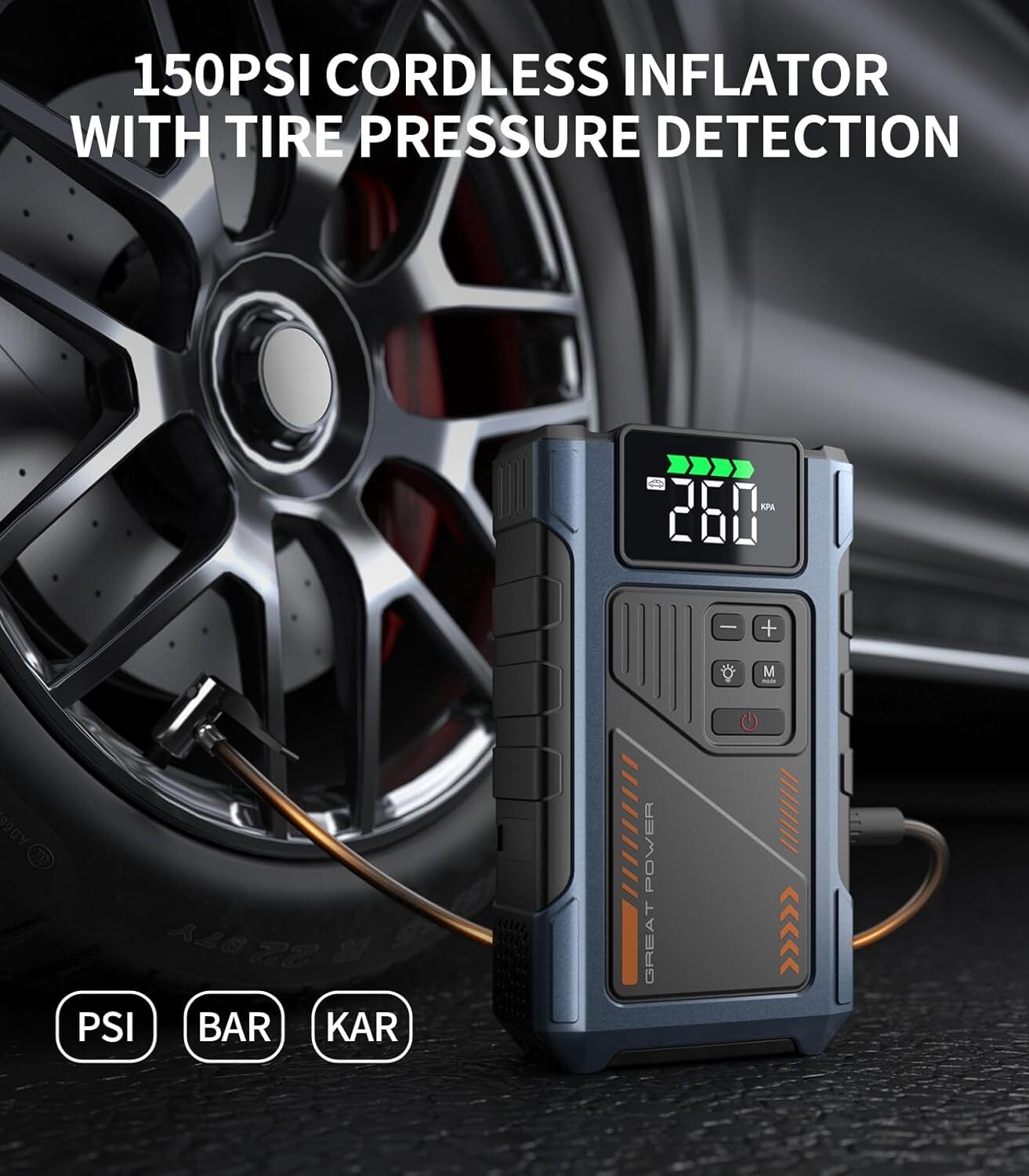 Geeneu 3000A Car Jump Starter Booster Jumper Portable Power Bank Battery Charge