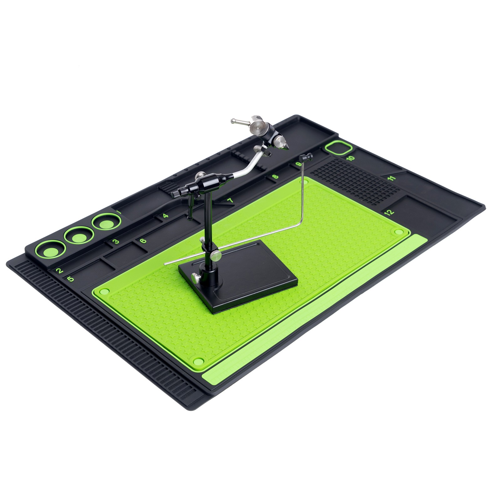 Fly Tying Mat Magnetic Workspace, Tool Organizer Station, Storage Desk Accessory