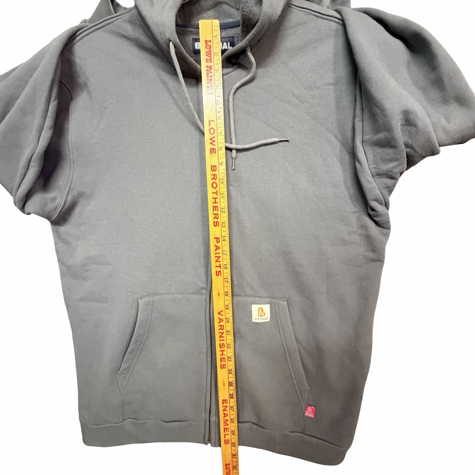 Bocomal FR Jacket Gray Mens Large NFPA 2112 CAT 2 Flame Resistant Work Hoodie