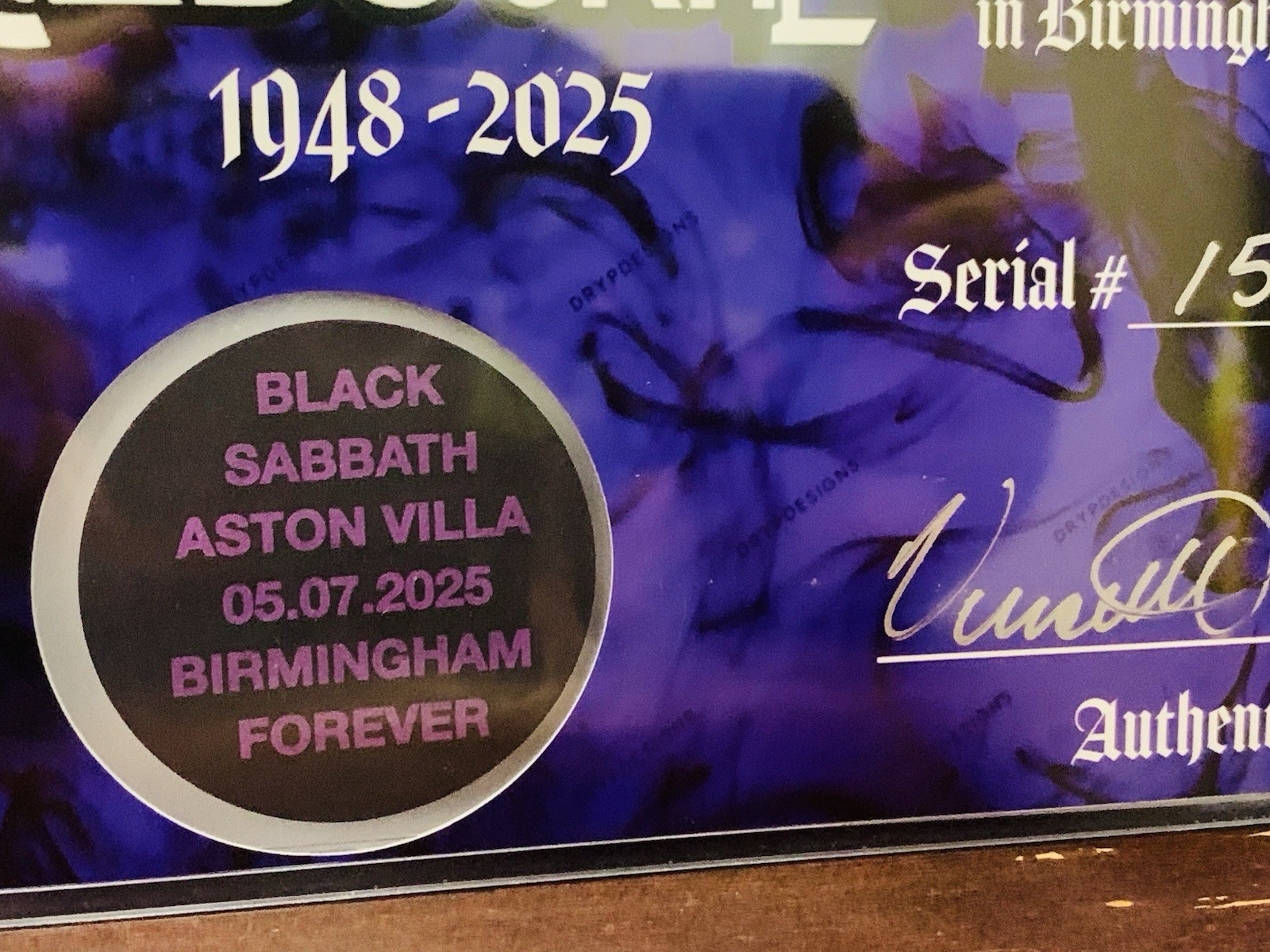 Ozzy Osbourne Black Sabbath Rare Last Concert Memorabilia Back to the Beginning