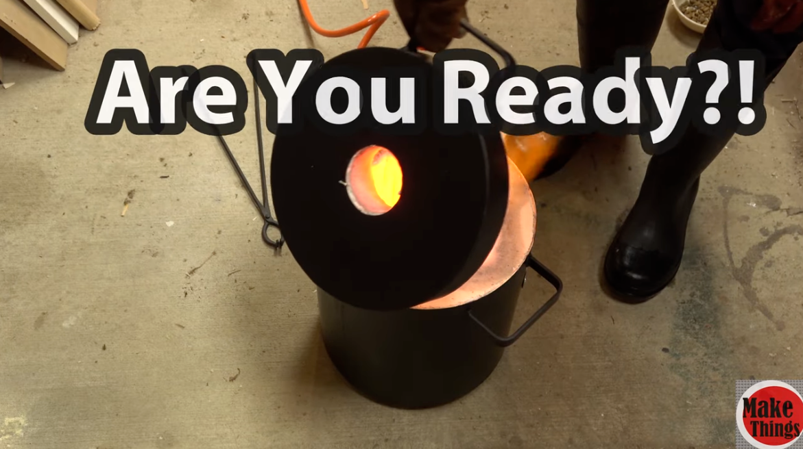 FB1Sb–4KG GAS METAL MELTING FURNACE Propane Forge Crucible Tongs 2 in 1 USA