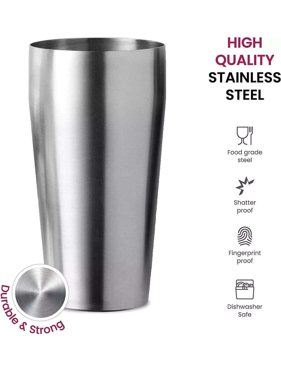 FineDine Expert Cocktail Shaker Home Bar Set - 14 Piece Stainless Steel Bar Kit