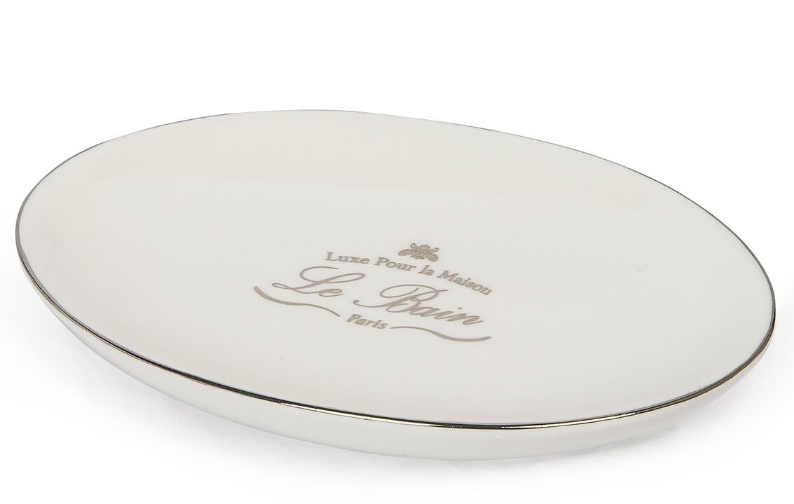 Le Bain Bath Accessories Porcelain With Glazed Finish White Color