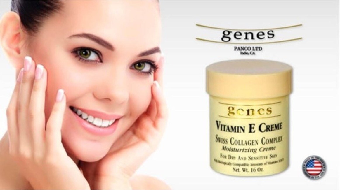 Genes Vitamin E Creme 16-OZ Collagen Complex Moisturizing Creme for Dry and Sens