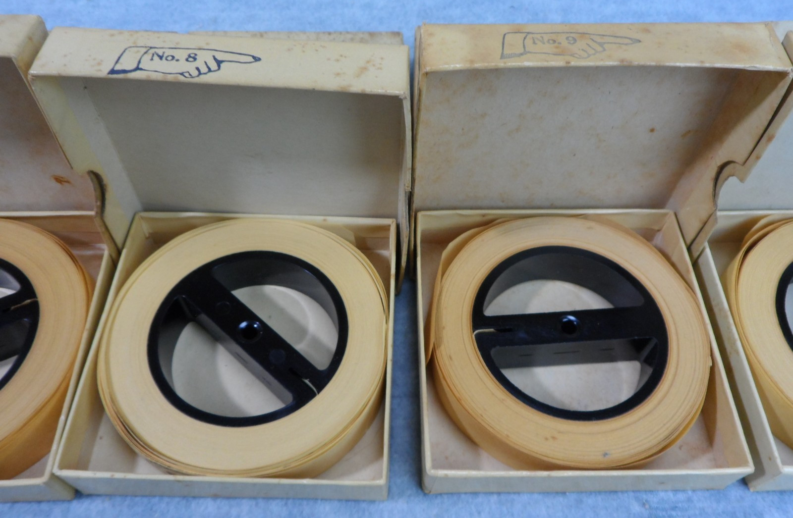 Lot of 10 American Morse Machine Paper Tape Reels Instructograph Co Railroad