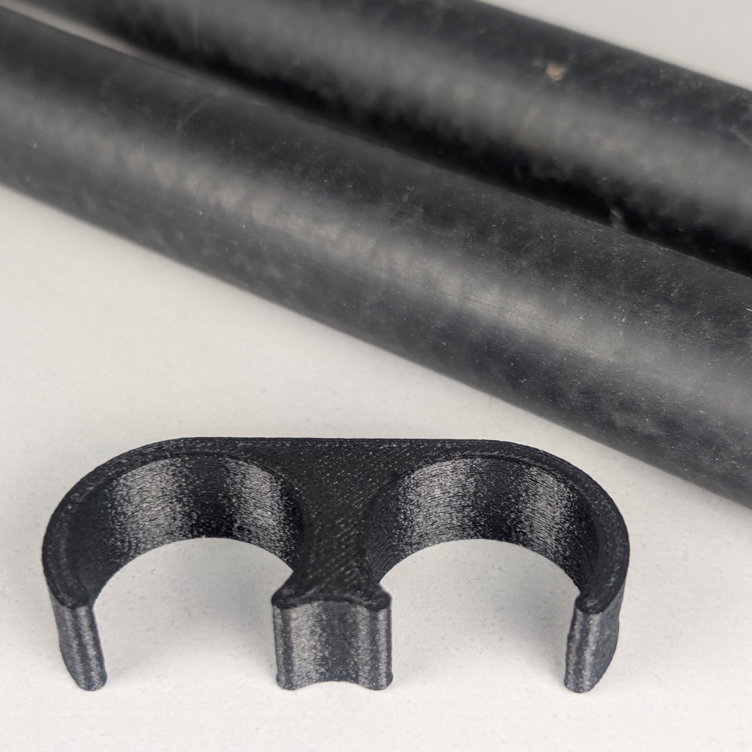 Heater Hose Dual Line Black Separator for 2 5/8" Heater Hoses