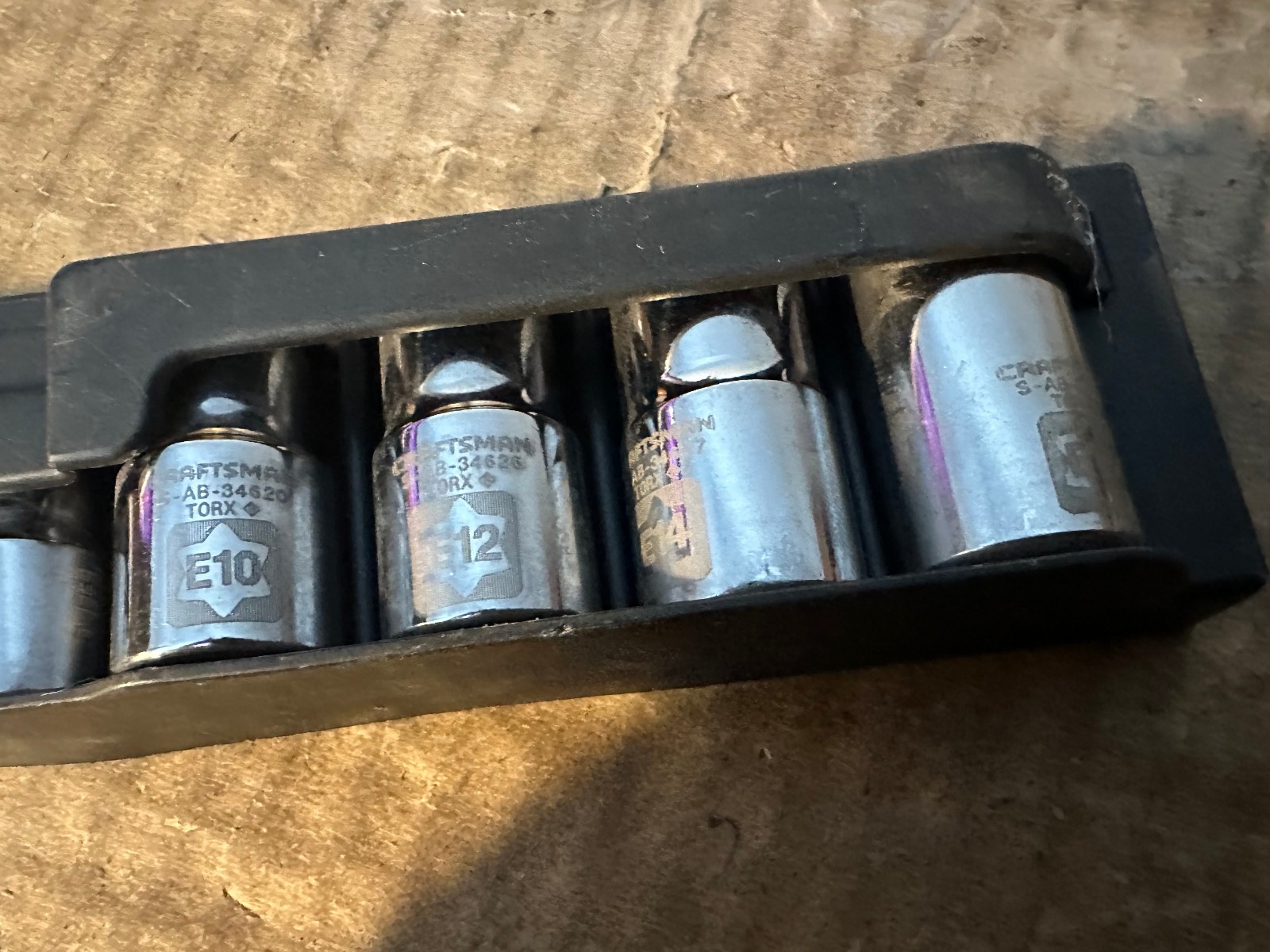 *NEW* CRAFTSMAN 7 PIECE EXTERNAL TORX SOCKET SET 1/4" & 3/8" DRIVE E6-E16 #34570