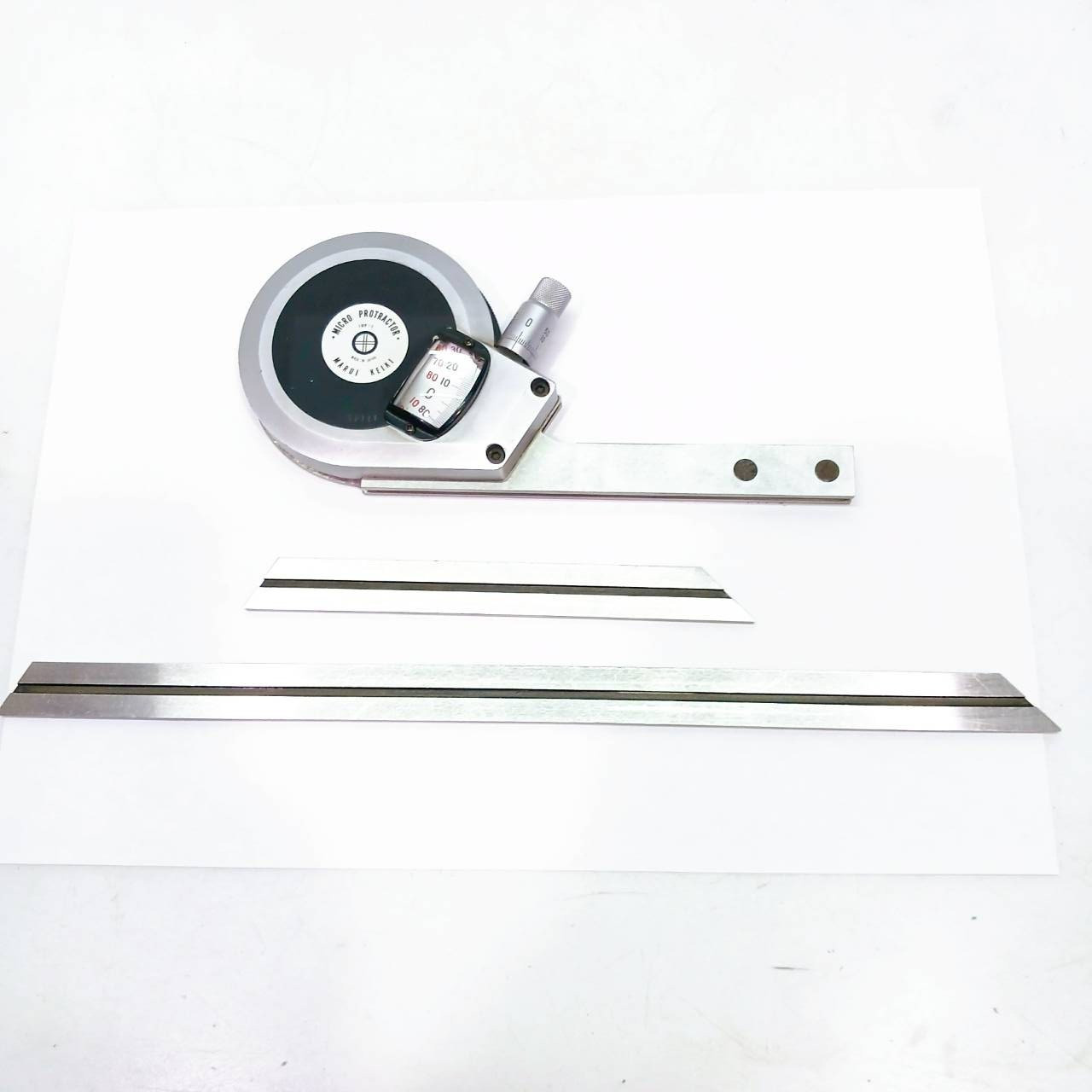 MARUI KEIKI Micro Protractor MP-101 Angle Gauge 0-360 degrees From Japan /AE243