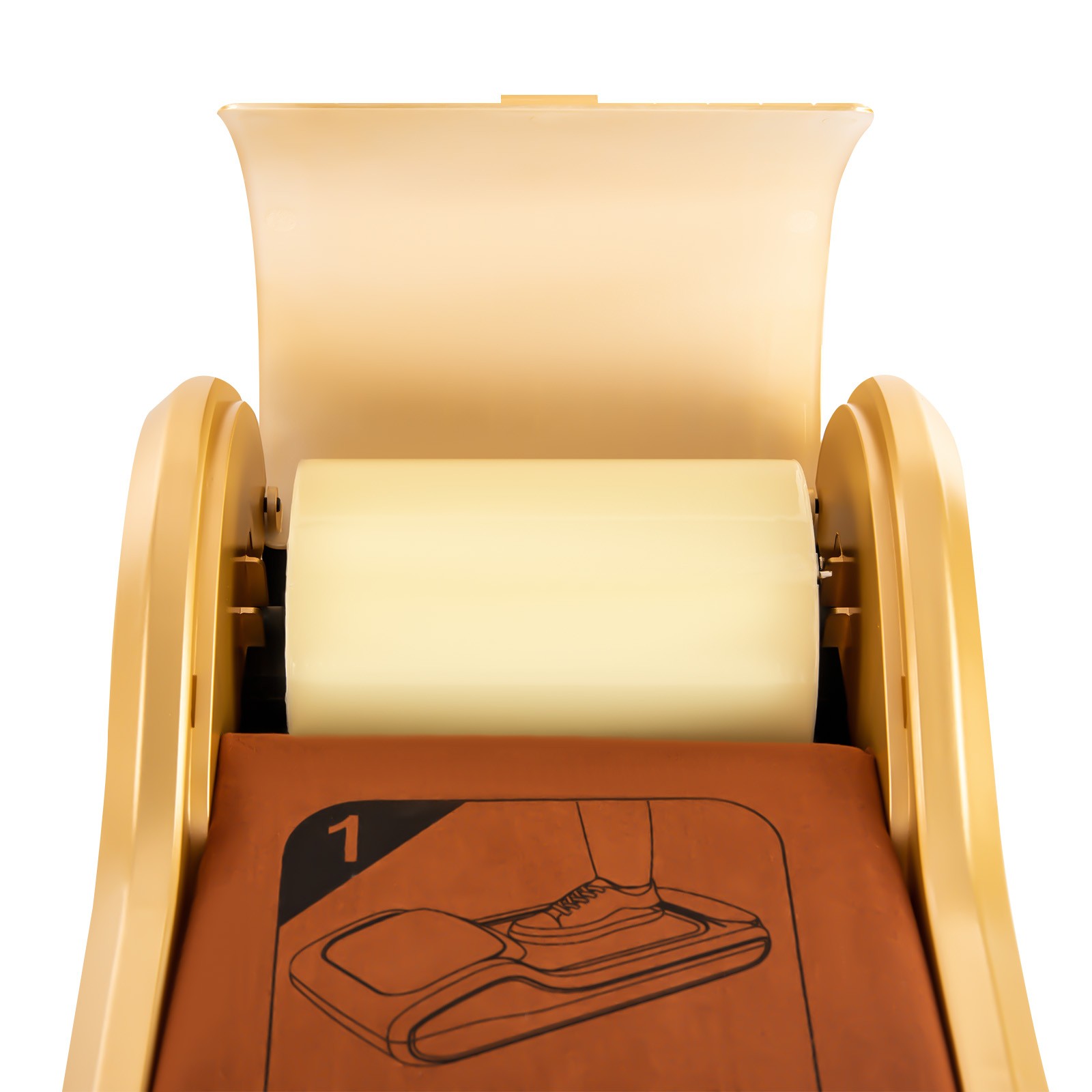 Shoe Film Machine Automatic Shoe Cover Dispenser Step-on 1 Roll of Film Portable