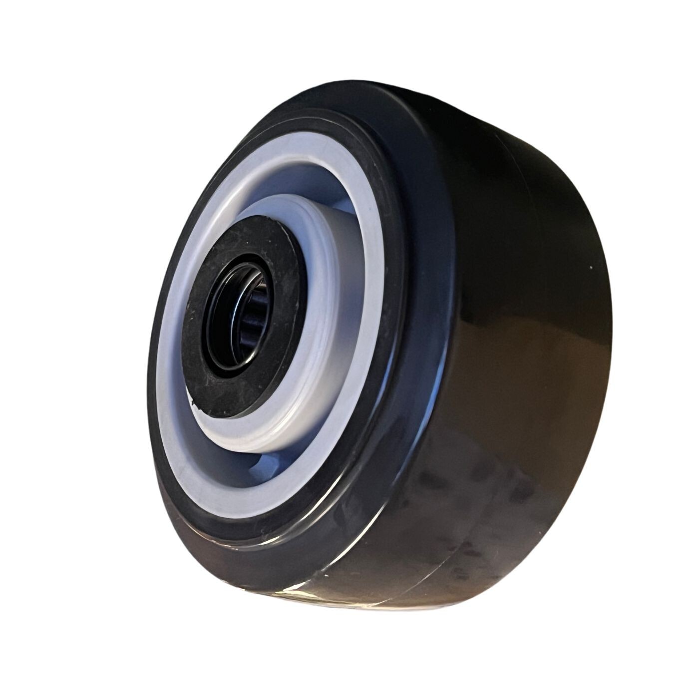 4” x 2” Black Polyurethane on Plastic Core Wheel