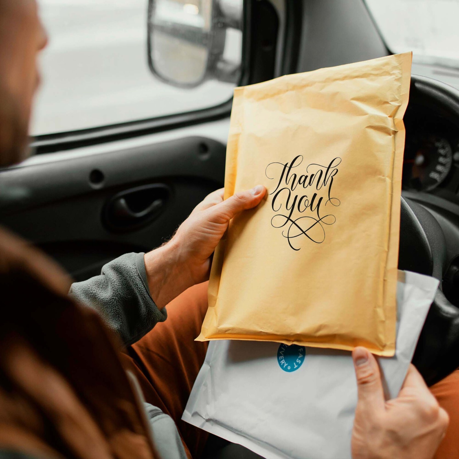 Yens® 500 #000 4x8 Kraft Bubble Padded Envelopes Mailers Inner 4 X 7