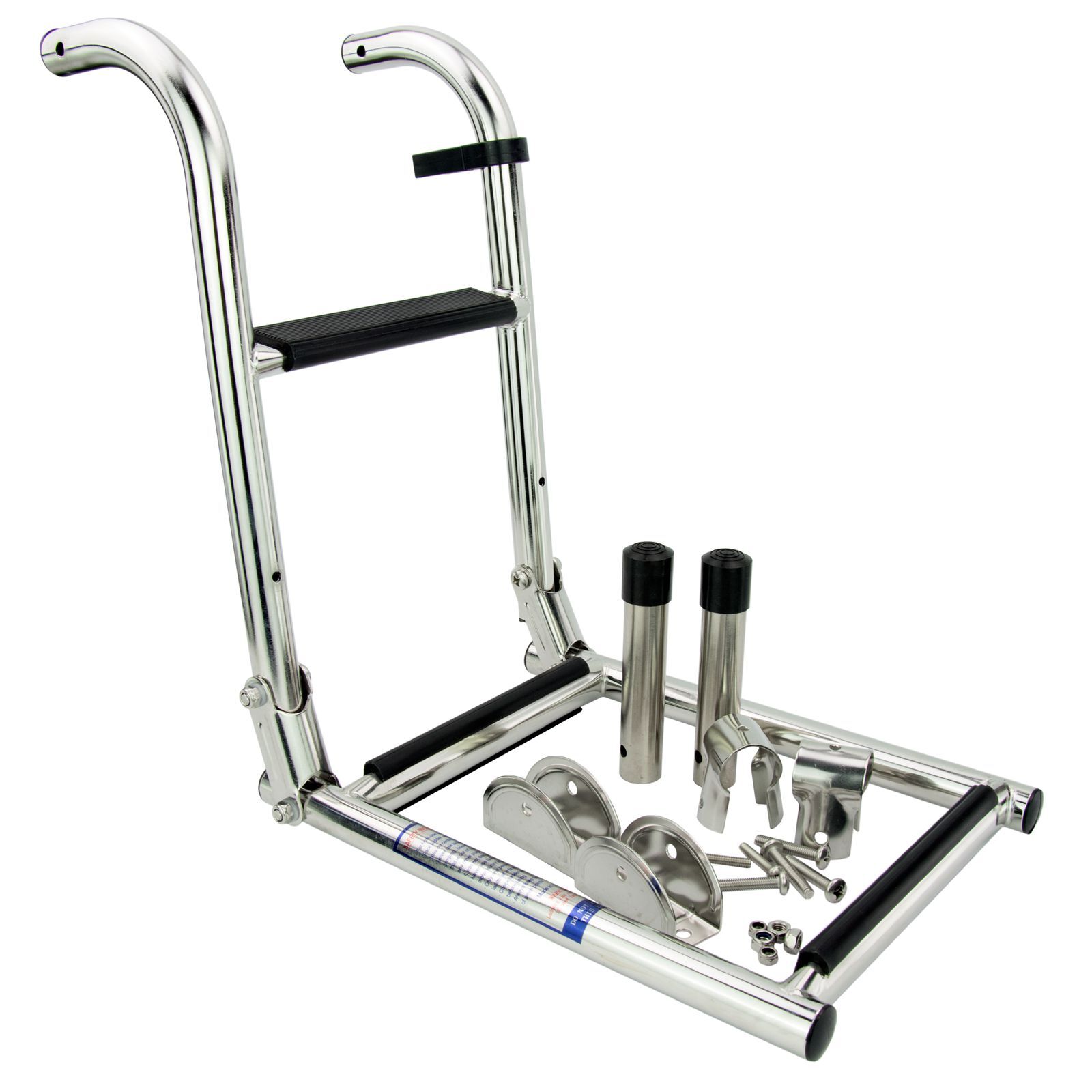 Stainless Foldable Boat Ladder Folding Boarding Ladder Transom 3 Step Narrow