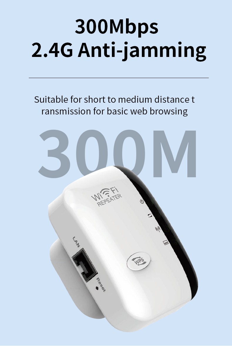 WiFi Range Extender Internet Booster Wireless Signal Repeater Wireless Amplifier