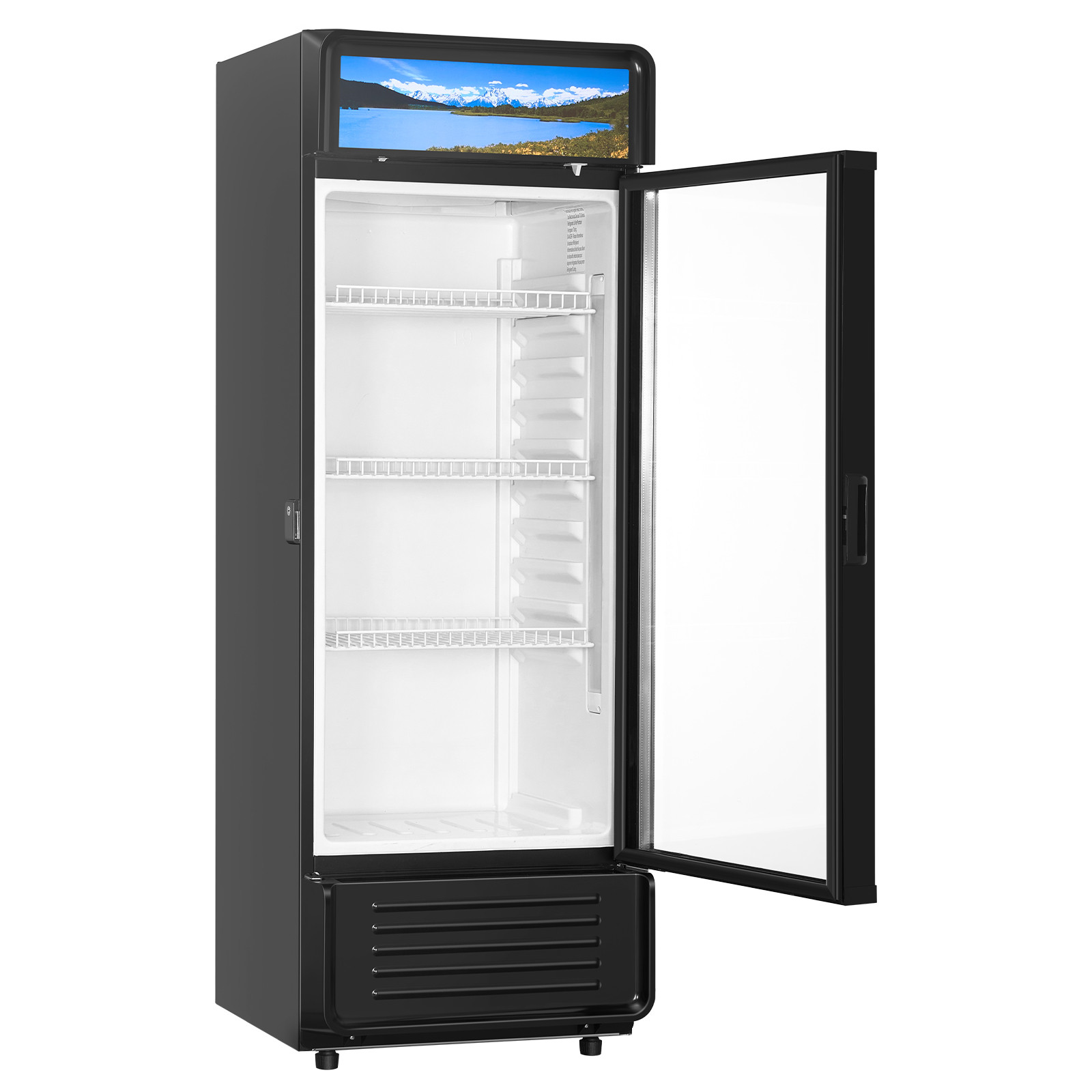 VEVOR Commercial Merchandiser Refrigerator 12.2 CU.FT Glass Door Display