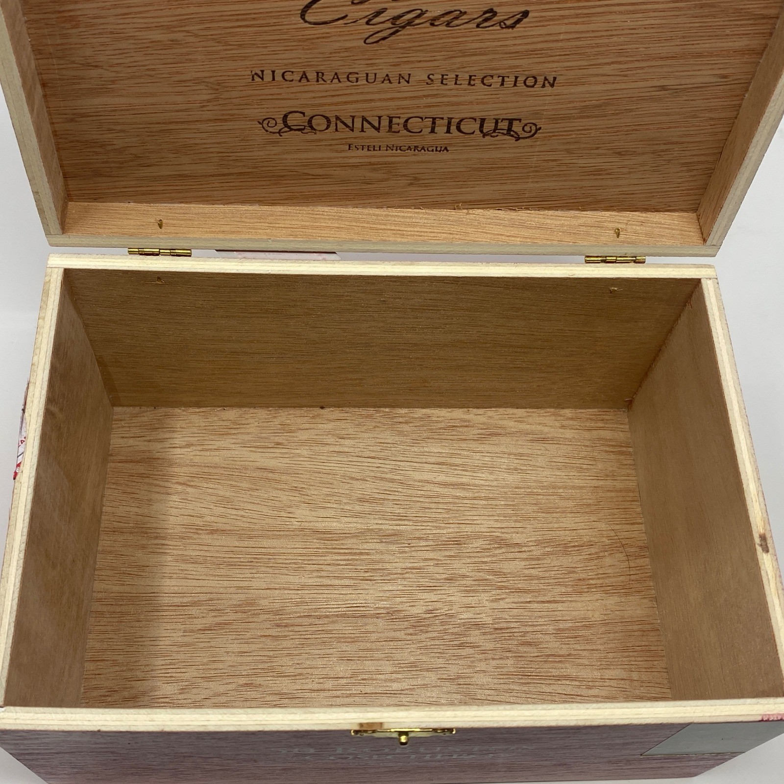 Empty Cosechero Wooden Cigar Box Red 50 Robustos - Nicaraguan - Storage Crafts