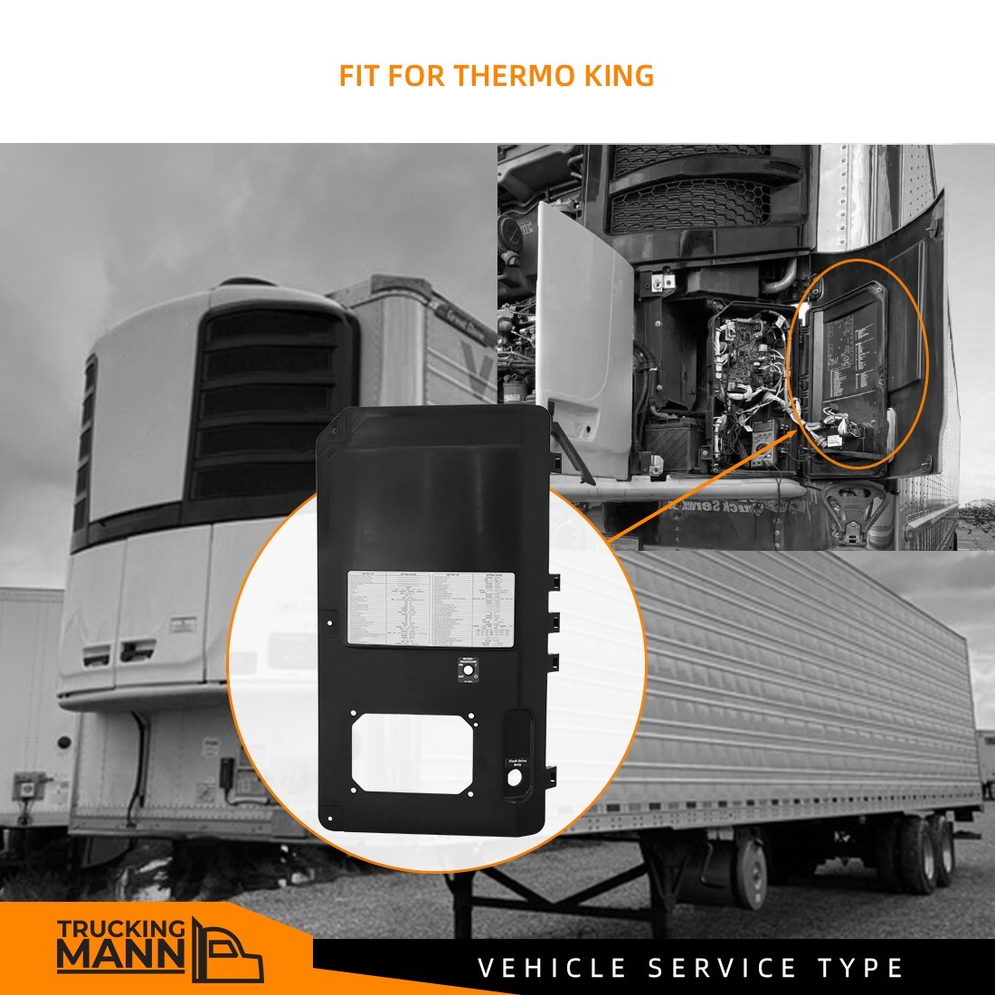 Reefer Roadside Inner Door Panel for Thermo King Precedent S-600 S-700 98-9238