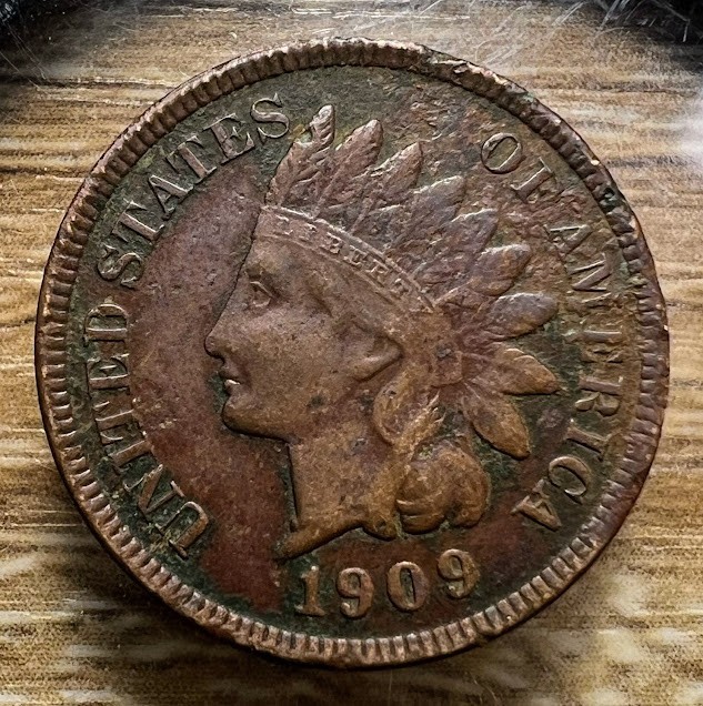 1909 Indian Head Cent - Actual Coin Shown - Free Shipping & Tracking INV#50