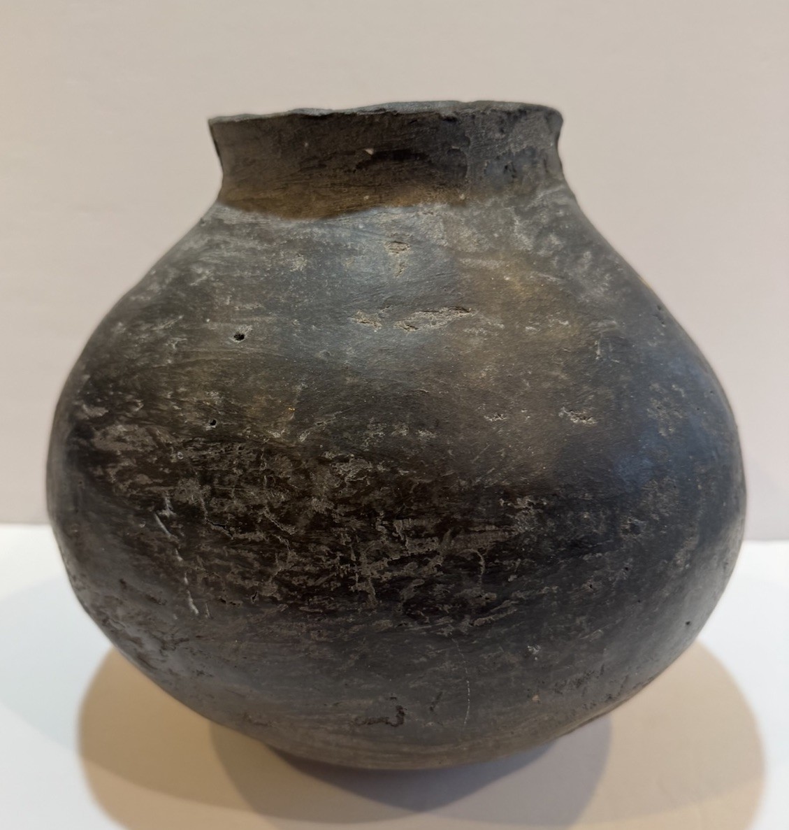 Historic Native American Olla Mississippian Era Clay Pottery Jug Primitive 10 in