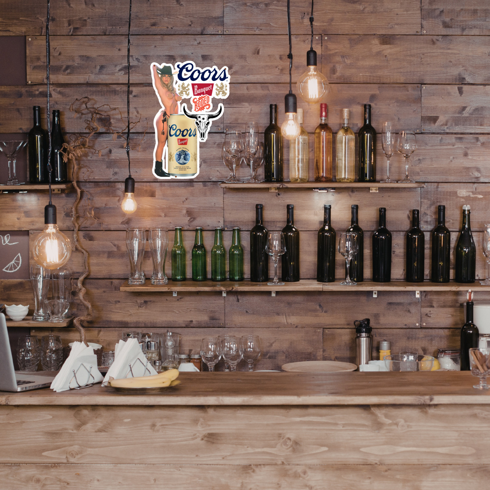 Coors Banquet Rodeo Pamela Anderson Metal Sign Cowgirl Bar Man Cave Decor Read D