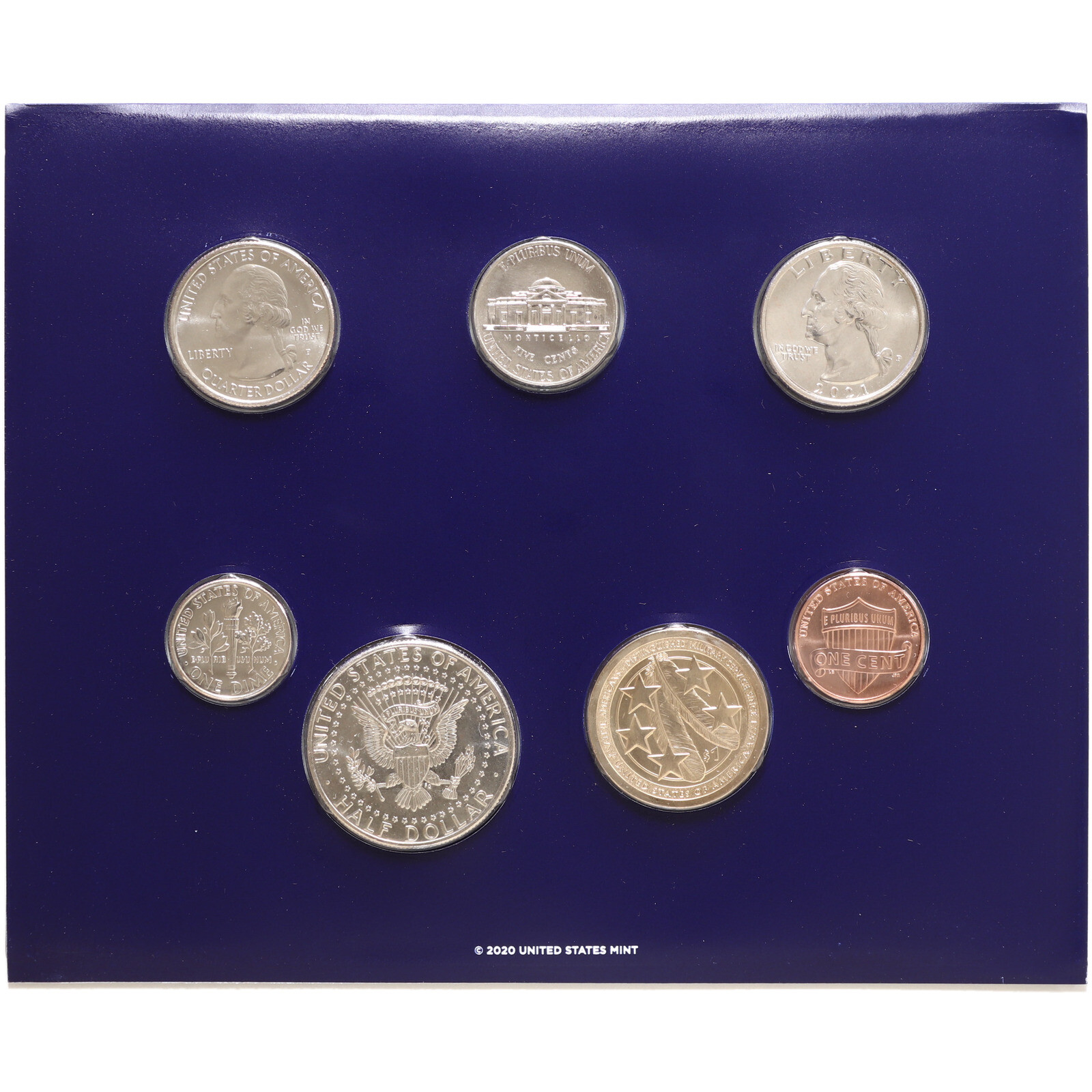 2021 Mint Set Original Plastic 14 BU Coins
