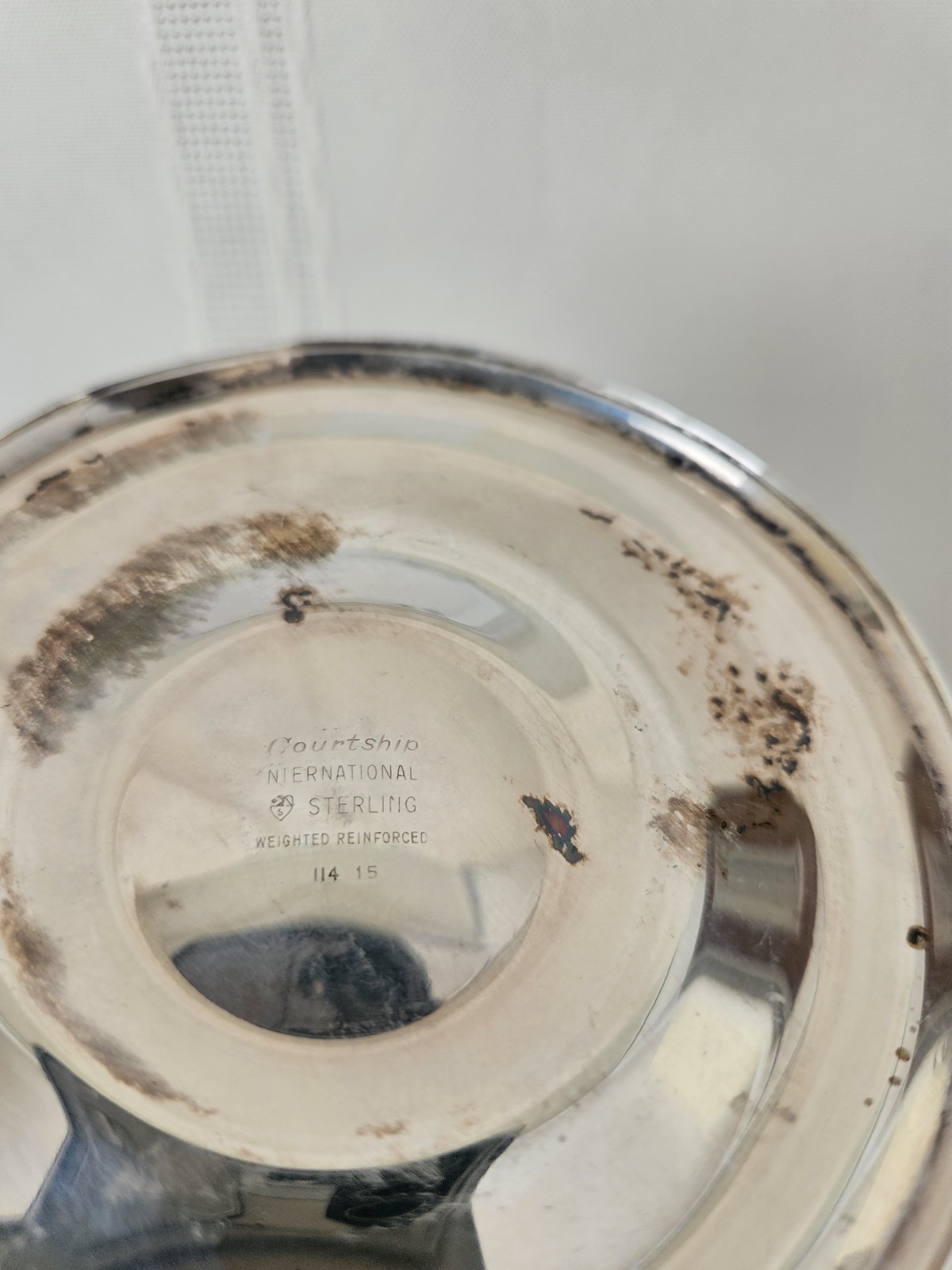 Pair of Mid-Century Courtship International Sterling 3" Candleholders