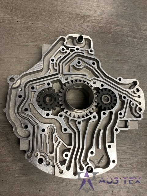 68RFE Pump body half with separator plate and NEW SONNAX pump gear kit