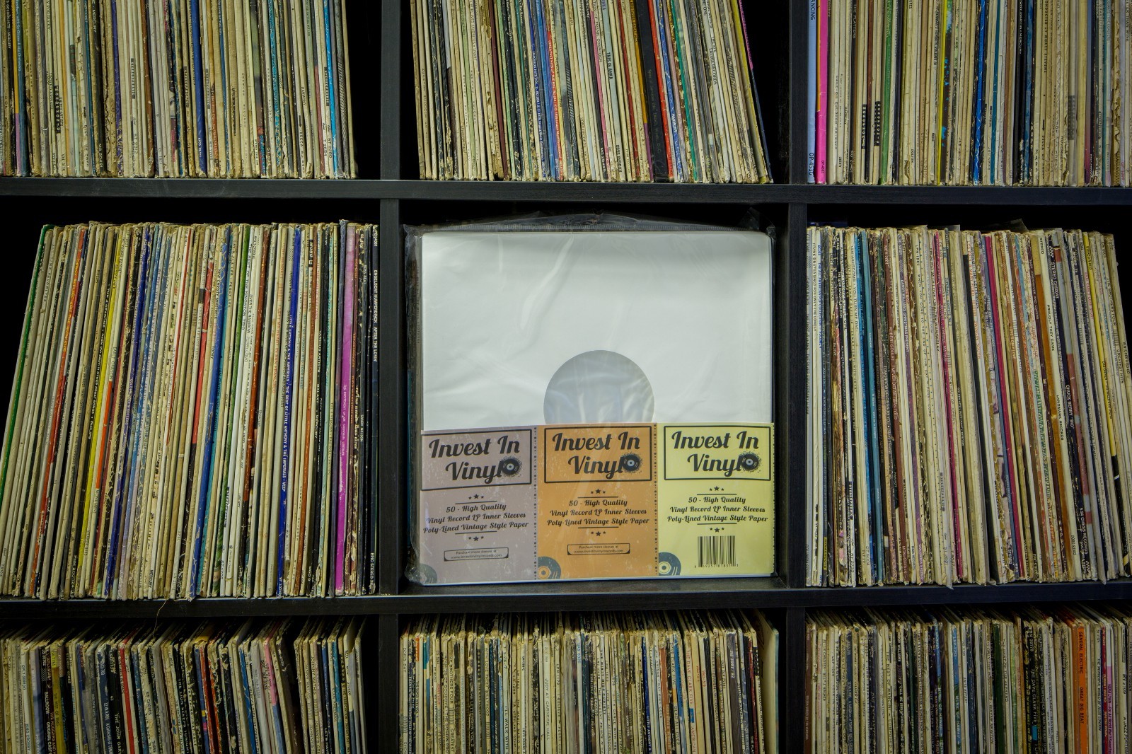 50 Poly Lined Paper Protective LP Inner Sleeves Vinyl Record Sleeves 33 rpm 12"