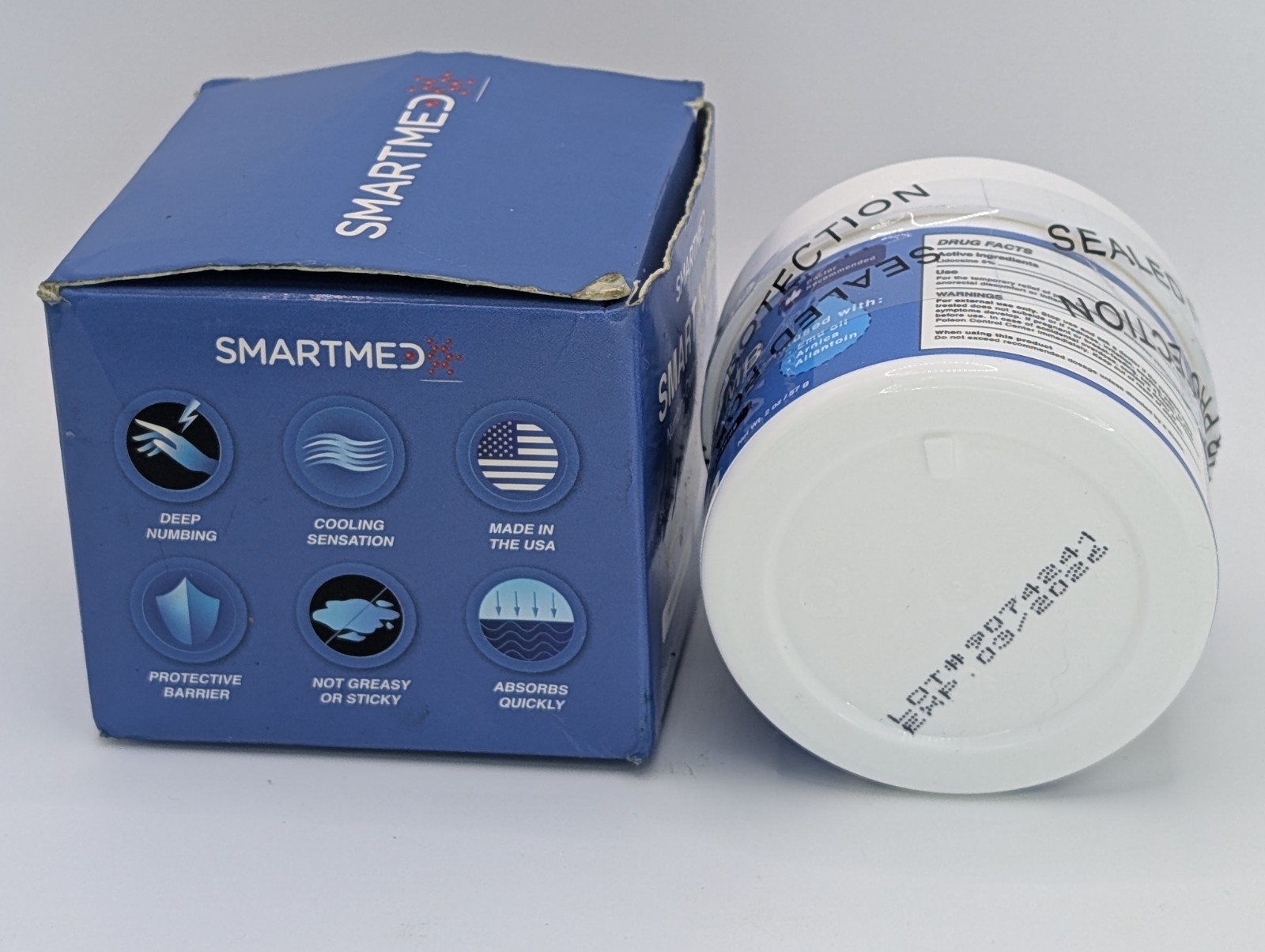 Numbing Cream Piercing Injections Waxing 2 Oz smart numb B67