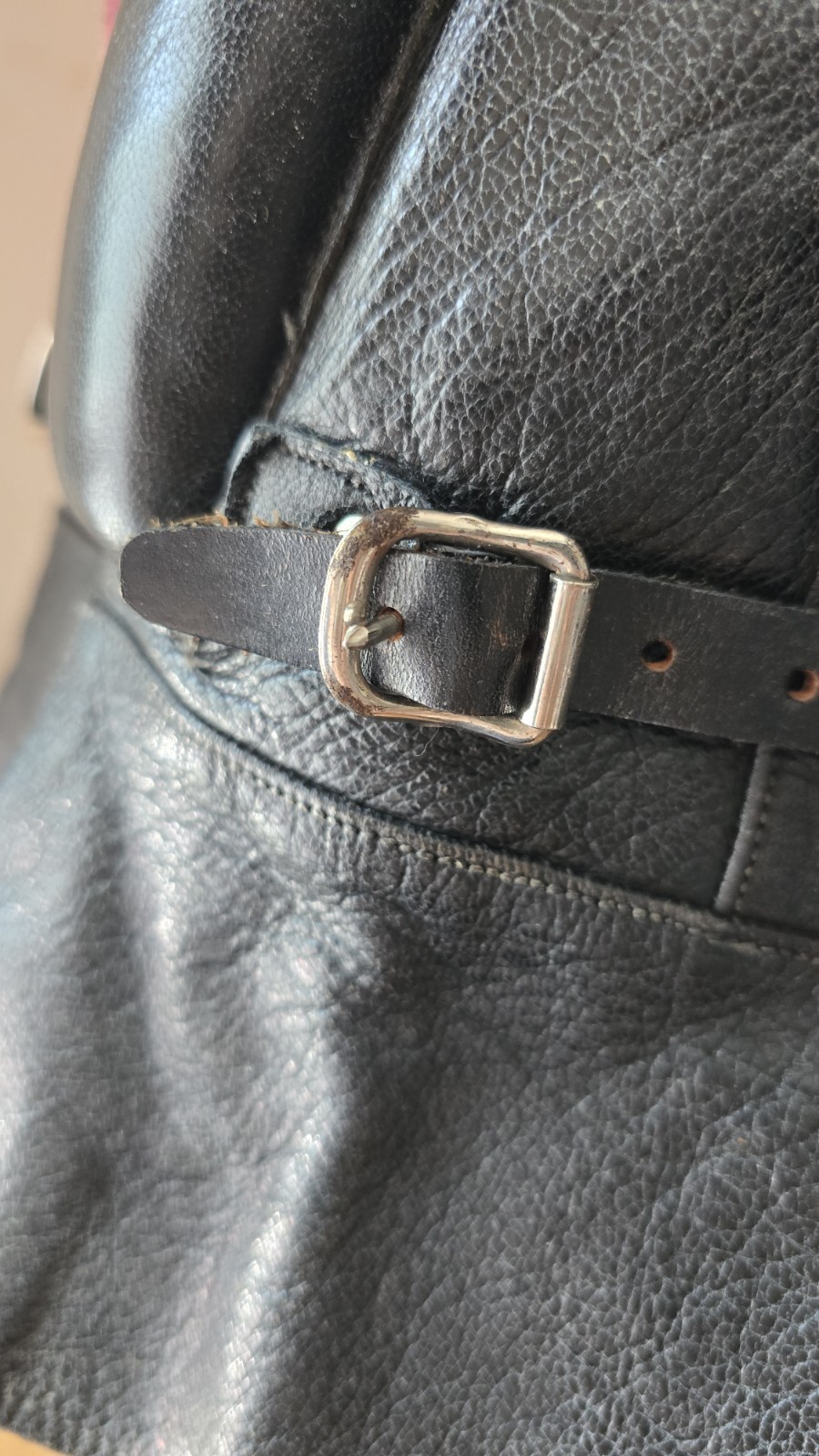 Leather Padded Helmet Flight Or Motorcycle Cap Ear Covers LARPING Cosplay Pilot