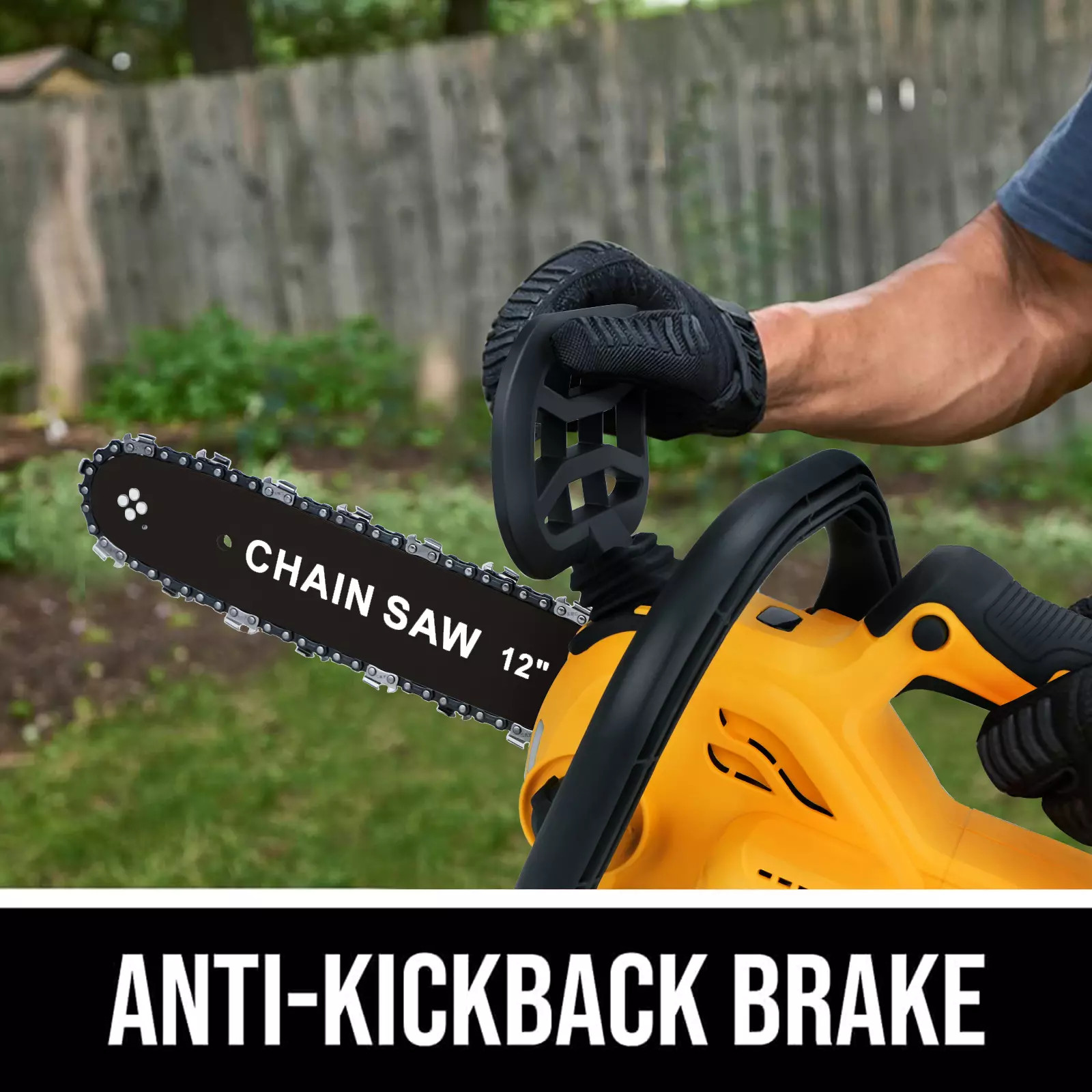 For DEWALT 20V MAX Battery Brushless 12-Inch Compact Cordless Chainsaw w/2 chain