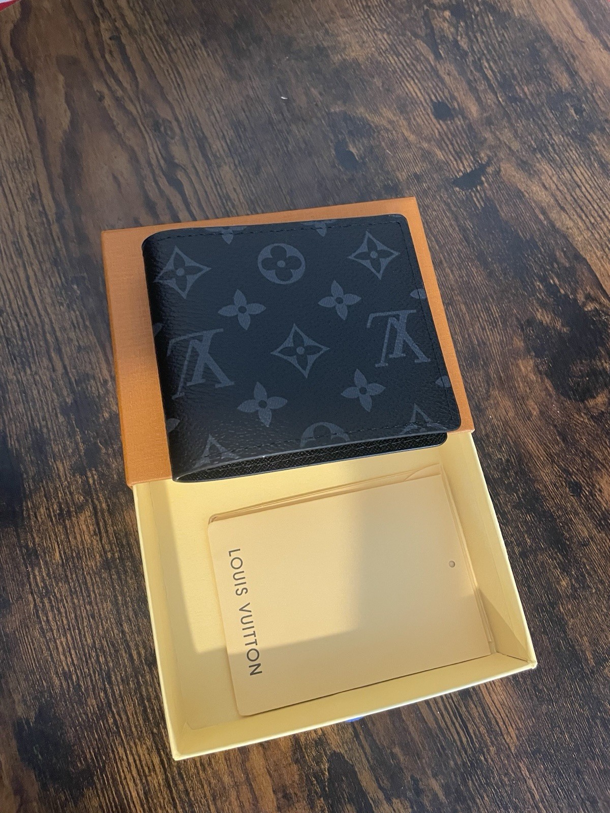 Louis Vuitton Black Wallet Box Included