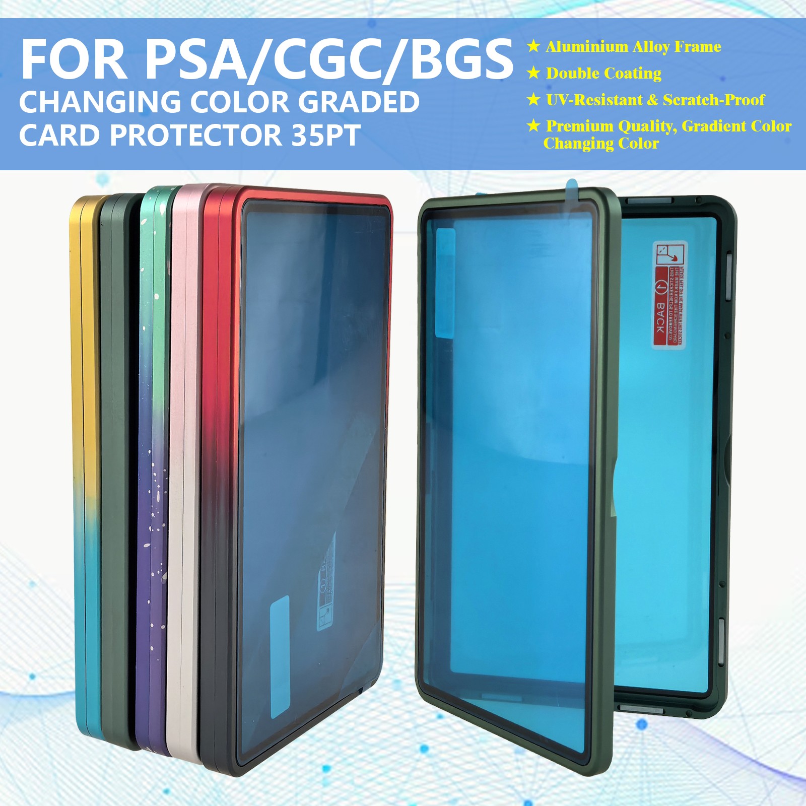 Magnetic Metal Slab Protector Case for PSA BGS Graded Cards Holders Display Case