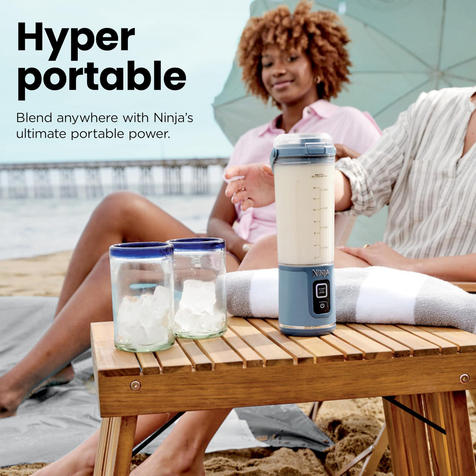 Ninja Blast Portable Blender, Cordless, Single Speed, 18 oz. - Black