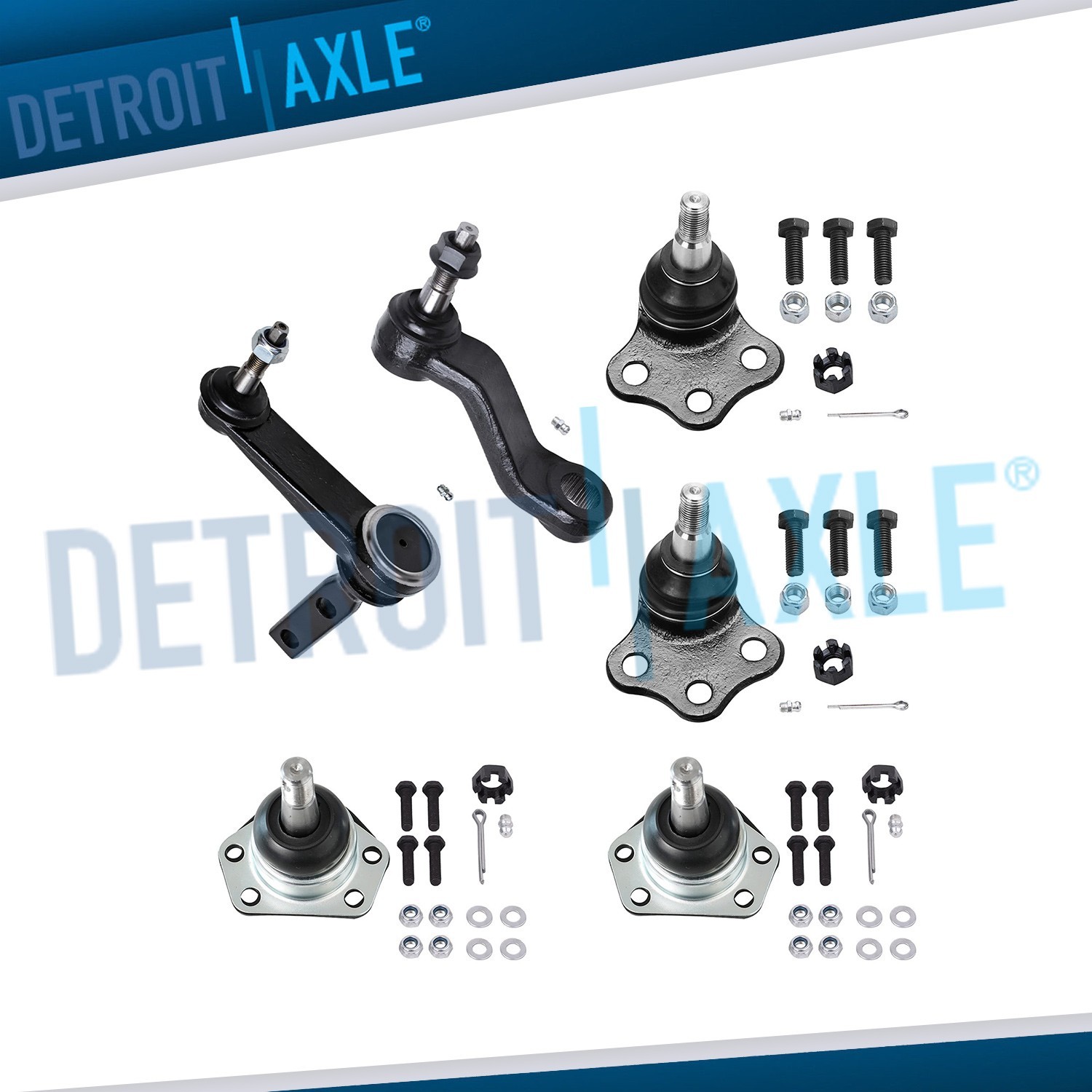 Front Idler Arm Pitman Arm Ball Joint Suspension for 2000 2001 Dodge Ram 1500