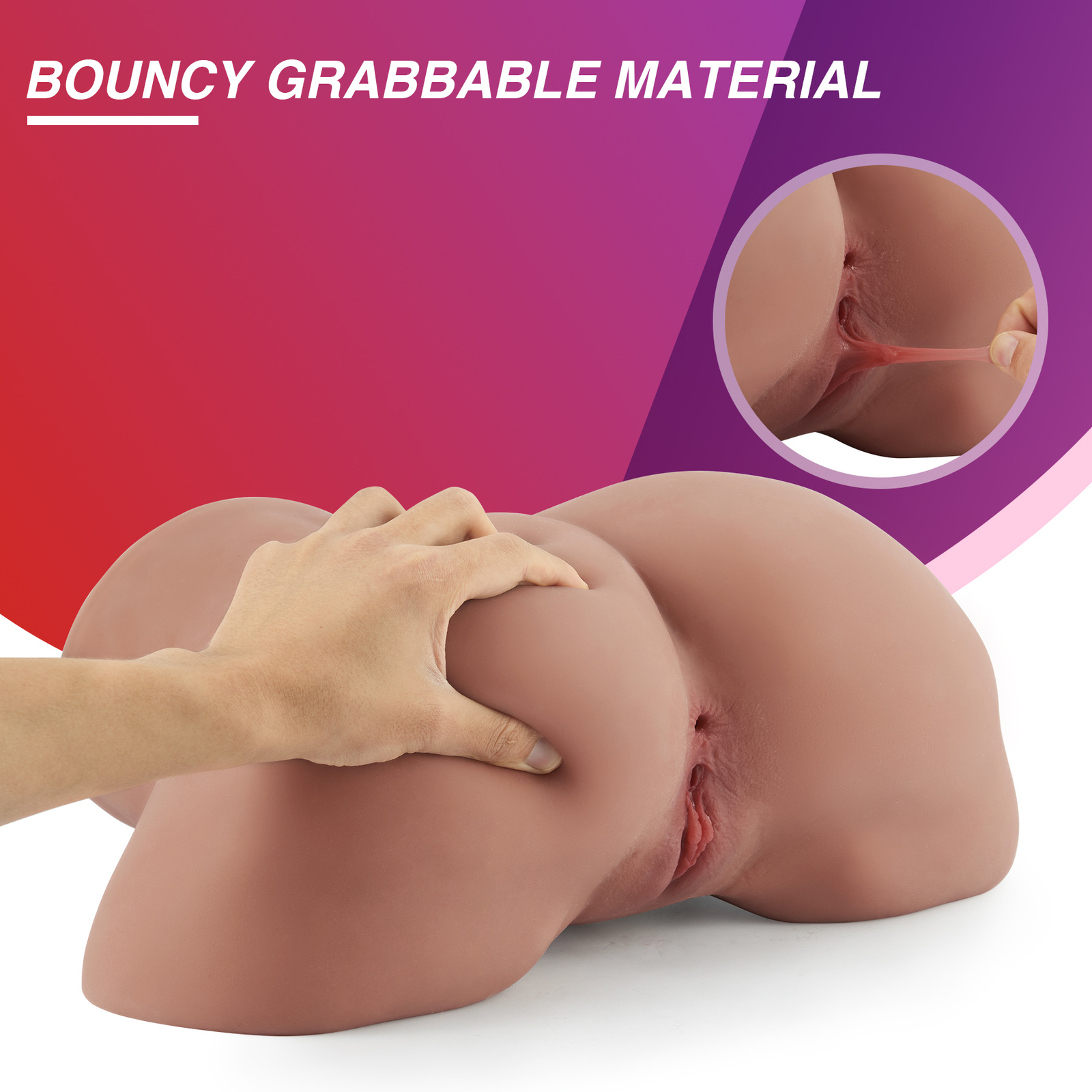 24lb Big Ass Real Size Male Masturbator Life Sex Doll Pussy Anal Sex Toy For Men