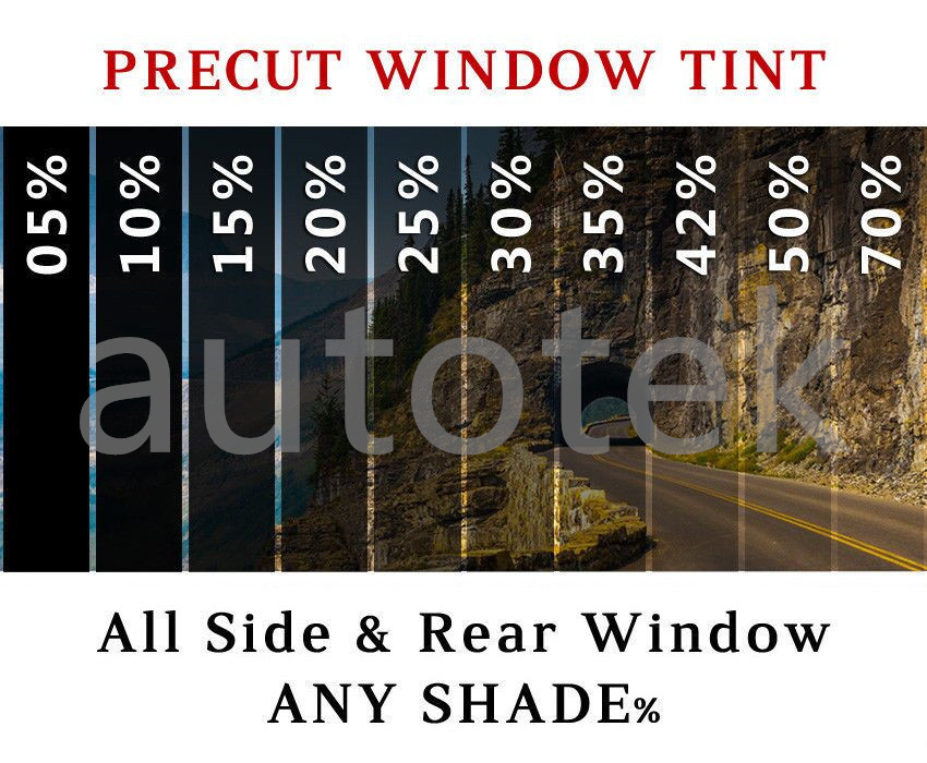 ALL PRECUT SIDES & REARS WINDOW TINT KIT COMPUTER CUT GLASS FILM CAR ANY SHADE 4