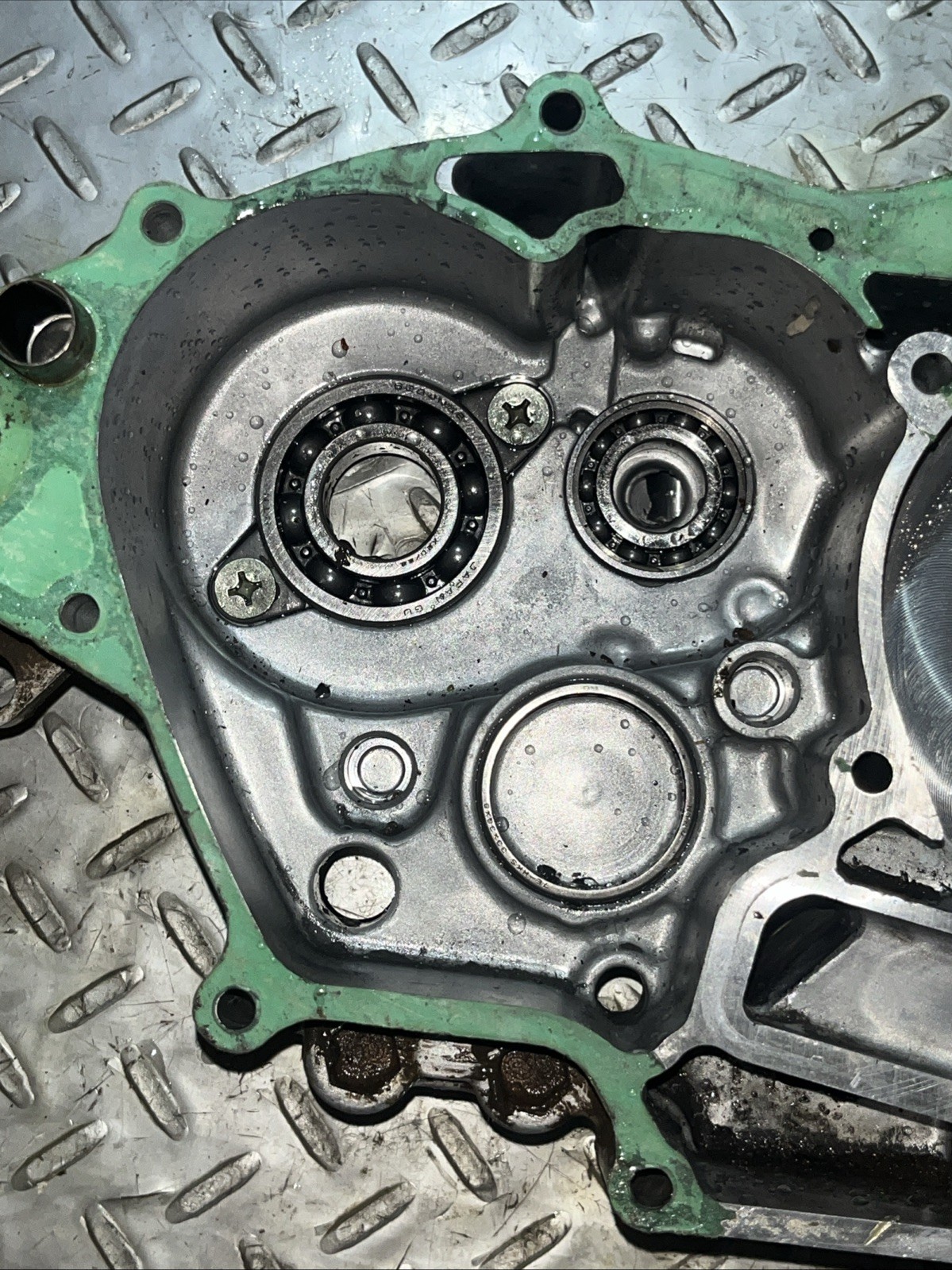 08-09 HONDA CRF250R CRF 250R OEM Left RIGHT CRANK CASE CRANKCASE Engine DAMAGED