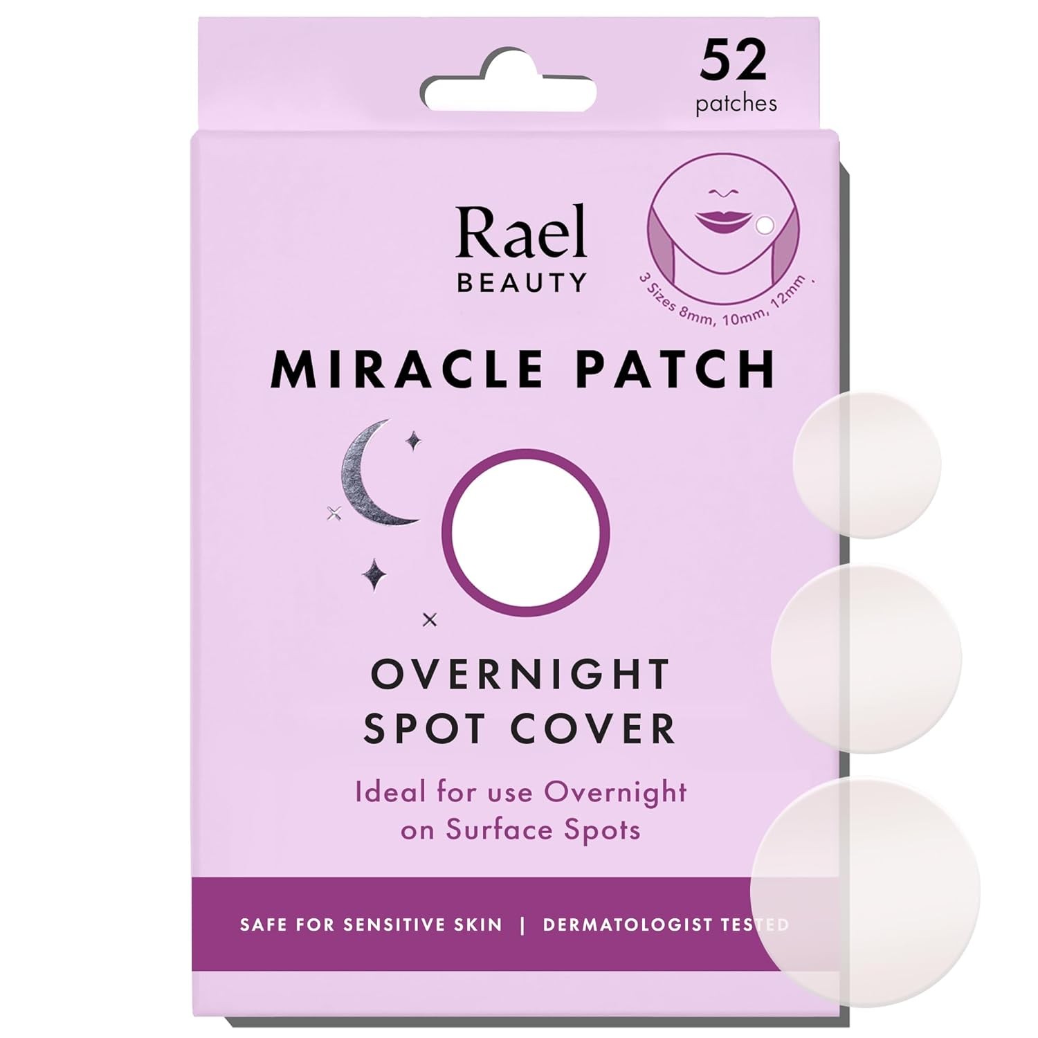 Rael Hydrocolloid Pimple Patches, Acne Patch Overnight Spot Cover (52 Count)