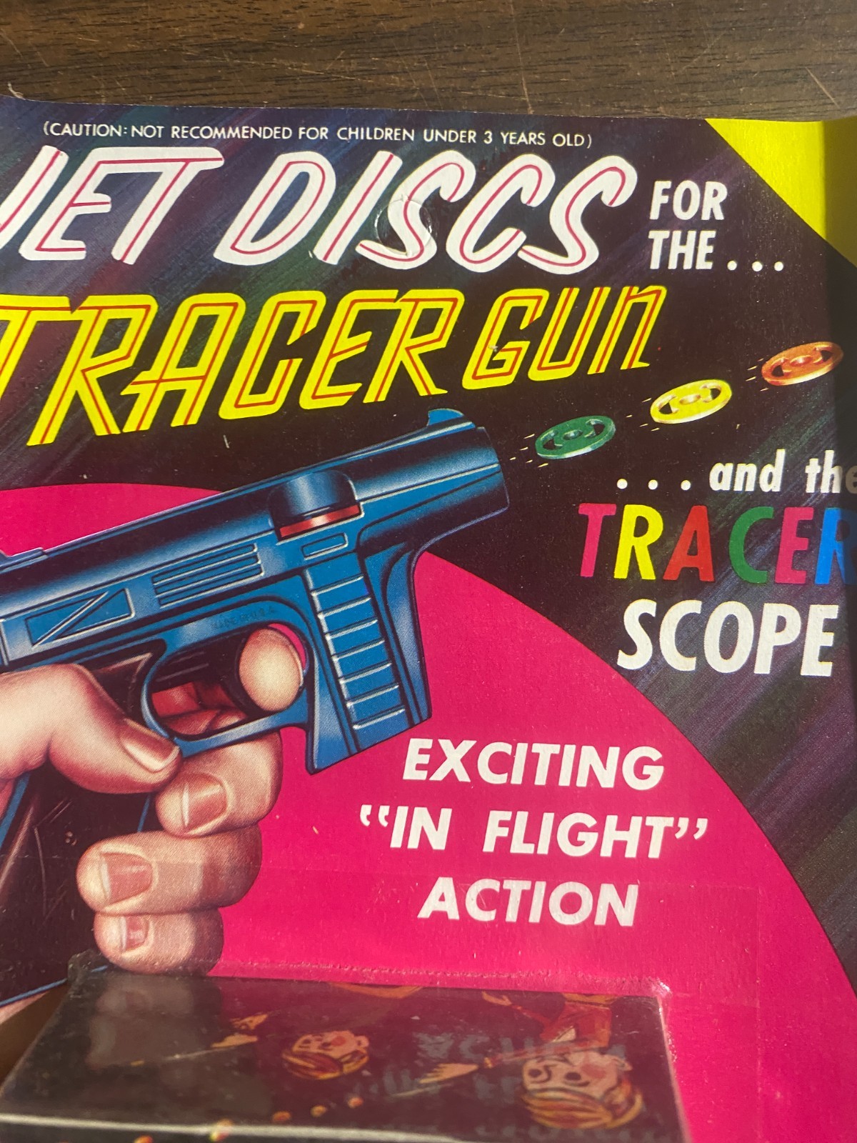 Vintage Star Trek 100 Jet Disc Tracer Gun Space Toy Ammo Ray Line NIP
