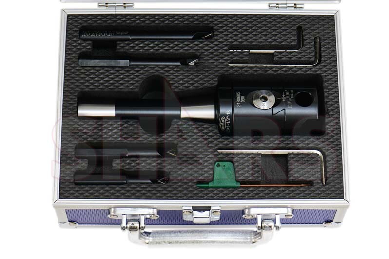 2" Boring Head + R8 Shank +4pc 1/2" Indexable Boring Bar Set TCMT #]