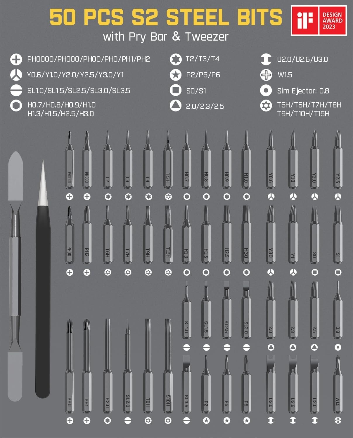 Fanttik E1 Max Mini Precision Electric Screwdriver 50-in-1