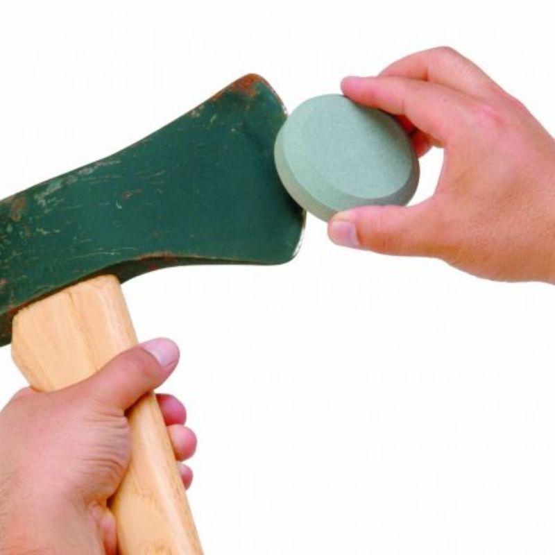 Lansky Puck Hand Tool Round Dual Grit Sharpening Stone Axe Blade Edge Sharpener